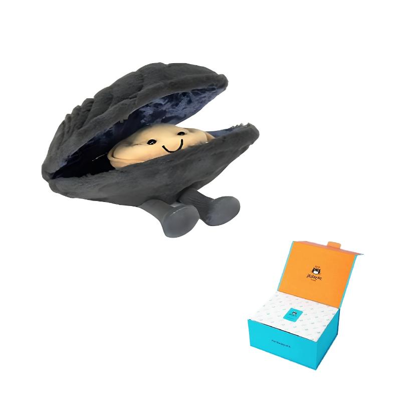 JELLYCAT Fun Food London Fish & Chip Shop Amuseables Mussels Cute Dolls Plush Dolls Small Tall