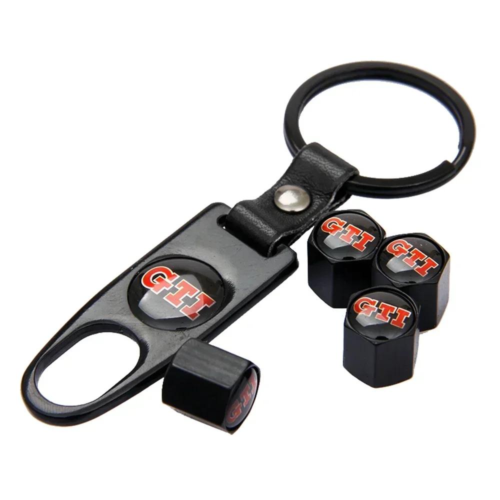 2026 Heiß Für Volkswagen VW Auto Rad Reifen Ventil Kappe Schlüsselanhänger für Volkswagen GTI S Racing Rline Logo Polo Golf Passat Touran Bo