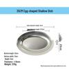 Stainless Steel Thickened Egg and Fish Tray for Canteen and BBQ