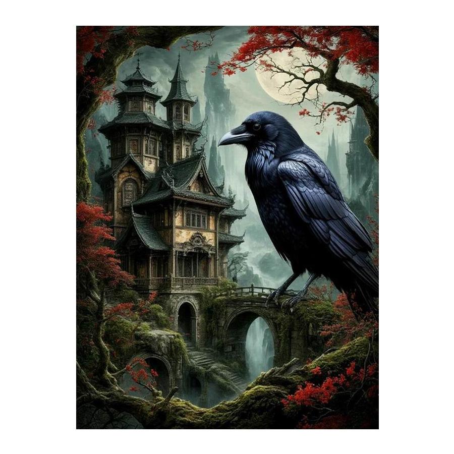Diamonds Art Painting Wolf Owl Leopard Cat Diy Full Square Round Drill Rhinestone Embroidery Animal Deer and Crow Mosaic Cross Stitch Kits
