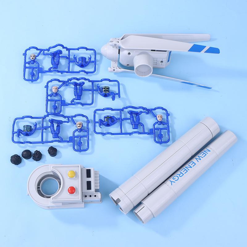 1 Set Modello Turbina Eolica Modello Grande Turbina Eolica Simulazione Mulino a Vento Giocattolo Kit Scientifico Giocattoli per Bambini