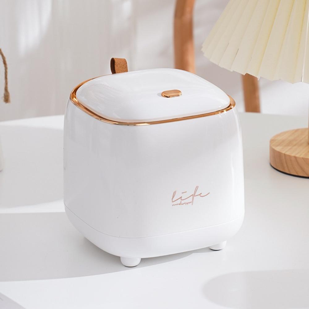 Press Open Lid Car Trash Bin Large Opening Desktop Paper Basket Mini Waste Bin  Living Room