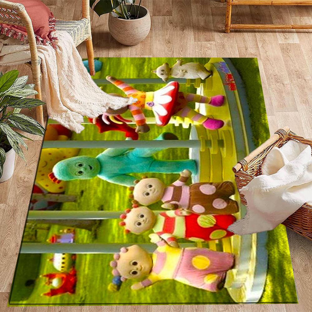 Colorful Friends In The Forest Themed Anti-Slip Rugs - Polyester Home Decor, Suitable for Bedrooms, Living Rooms, Doorways, Studios, and Decorations