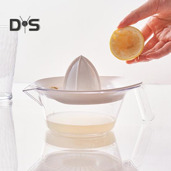 Exprimidor manual de cítricos y limones con taza medidora y rallador, herramienta de cocina que ahorra espacio para jugo, molienda de ajo y separación de yemas de huevo.