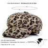 Beret School Old Vintage Autumn Spring Hat Newsboy Brand Latest Fresh Personality Print Leopard Plush Neutral Gender Women  Men For Hats Wild
