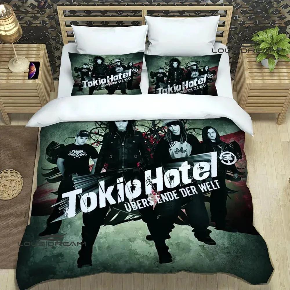 Tokio Hotel band Comfortable Duvet Quilt Cover Pillowcase Bedding Set Children Bedroom Decoration Home Textile