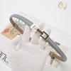 Leather Pair Buckle Adjustable Thin Belt Decoration With Skirt Waist Free Punching Small Belt