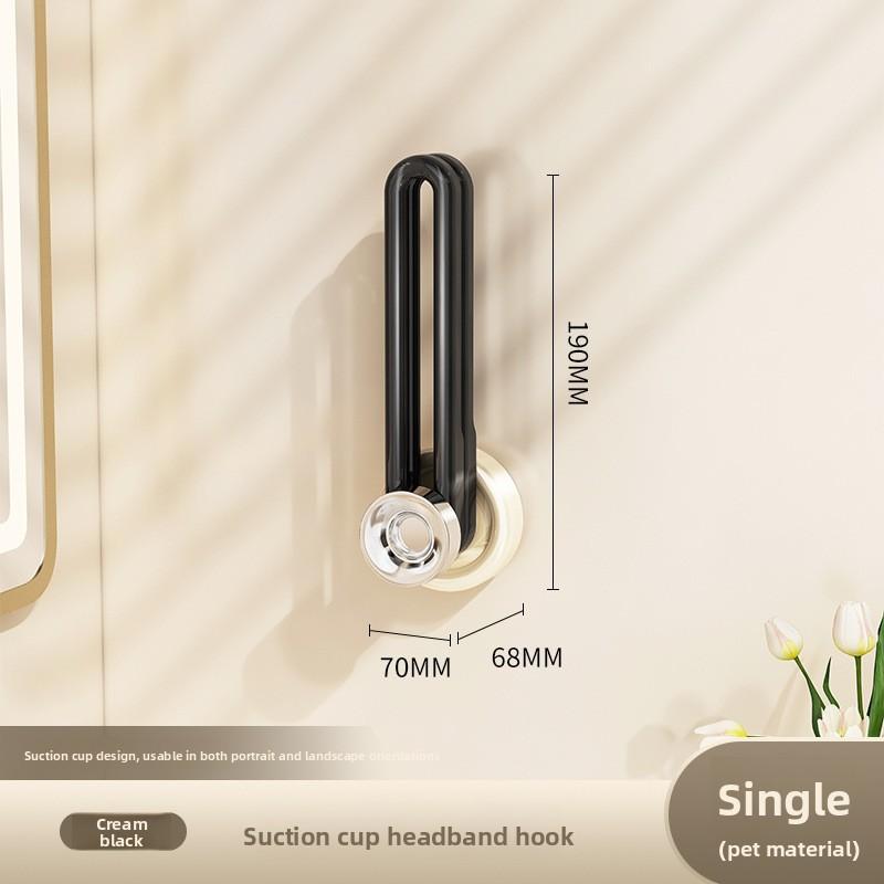 Suction Cup Hair Band Storage Hook, Non-perforated Rubber Band Hair Accessory Storage Rack, Wall-mounted Rope Hair Band Storage Rack