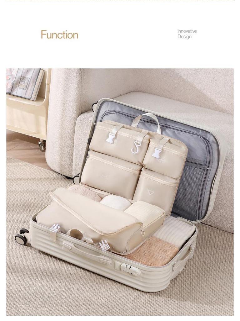 Seven-in-One Travel Storage Bag Set for Clothes and Underwear