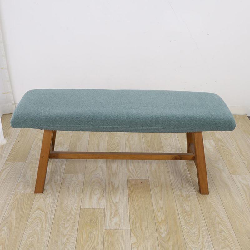 Footstool Cover Solid Color Stool CaseLong Bench Cover Piano Bench Slipcover Chair Cover Universal Elastic Multi-color Seat Case