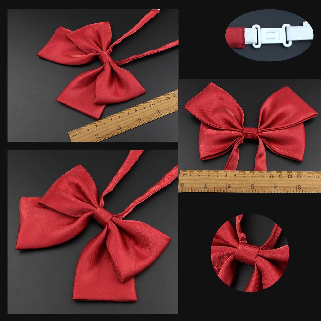 Perfect Match Colorful Women‘S Shirts Bowtie Ladies Girl School Wedding Party Bowknot Pink Bule Black Classic Butterfly Knot Suits Accessories