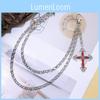 Street Style Hip Hop Waist Chain With Cross Pendant Magnetic Clasp For Adults