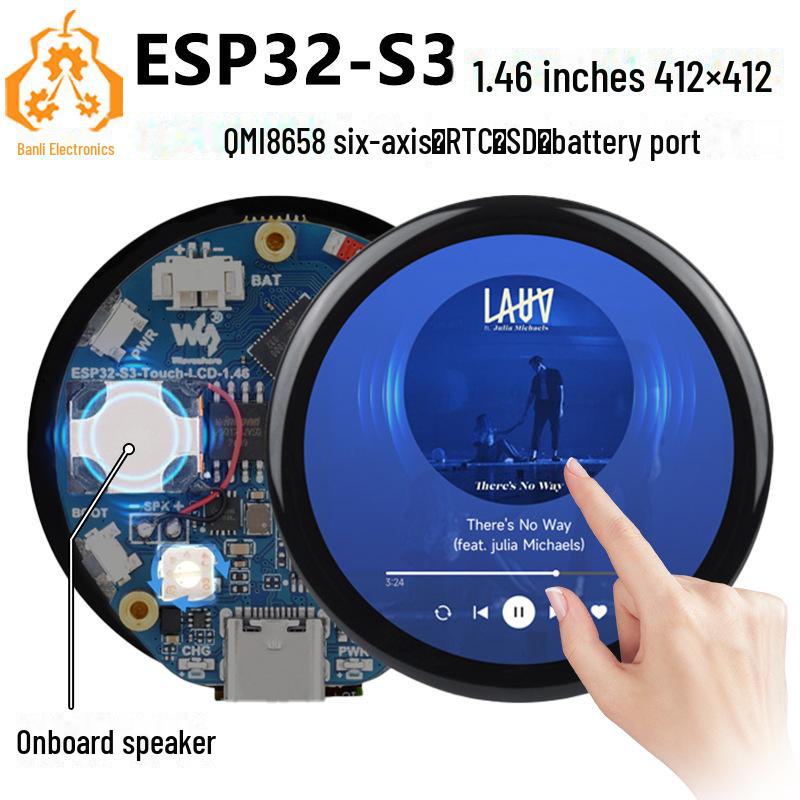 Xiaozhi ESP32-S3 Dev Board with 1.46" Round LCD & AI Voice Integration