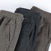 Mom's Autumn and Winter Woolen Warm Straight Pants Medium and Old Women's Clothing High Waist and Thin Straight Outer Trousers