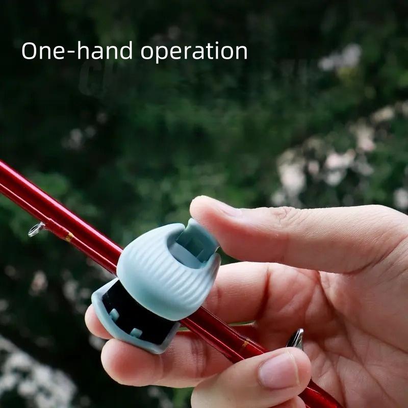 Fishing Rod Holder Fixer Clip Portable Lure Rod Bundling Clamp Beach Fishing Pole Holder Fishing Tools Compact Fixer Holder