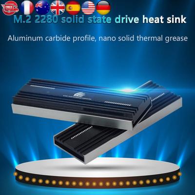 M.2 SSD Heat Sink M.2 2280 Solid State Hard Disk Aluminum Heat Sink Radiator Drainage Passive Cooling Heatsink