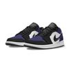 Jordan Air Jordan 1 Reverse Abrasion Resistant Low top Vintage Basketball Shoes Unisex Black Purple 553558-165(Team701-F)