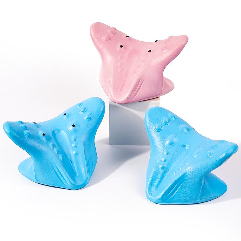C-Shaped Cervical Vertebra Neck and Shoulder Massager Pillow