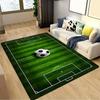 Tappeto Campo da Calcio,Tappeto,Soggiorno,Camera da Letto, Antiscivolo,Tappeto Quadrato