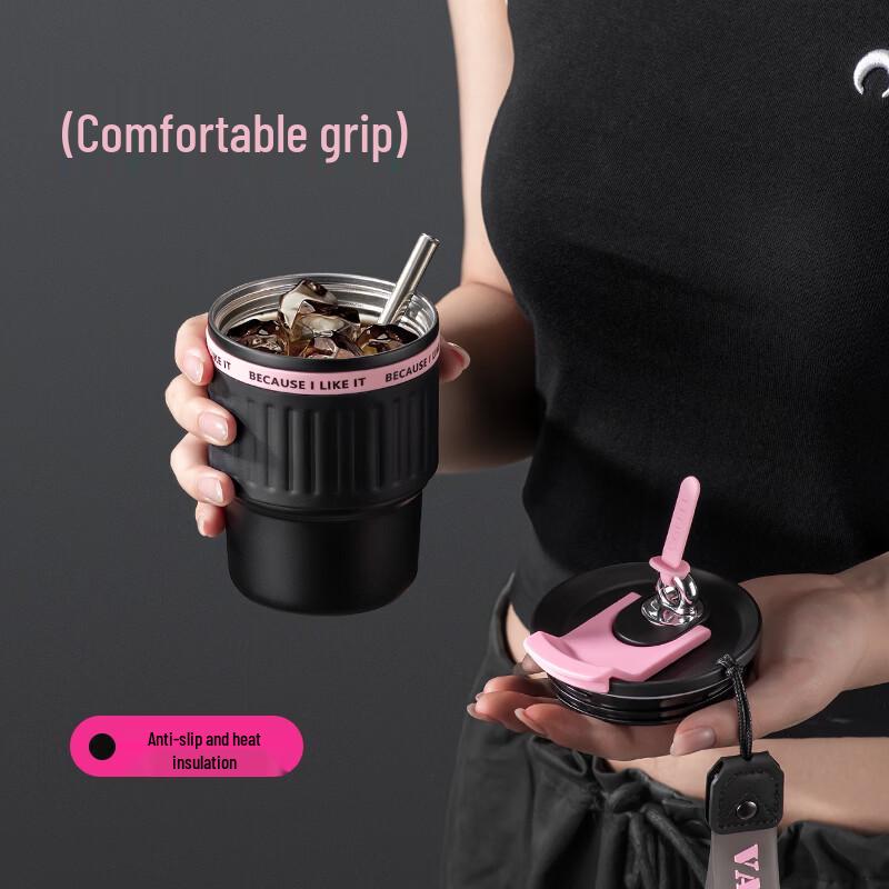 Vanow 316 Stainless Steel Insulated Coffee Tumbler with Straw