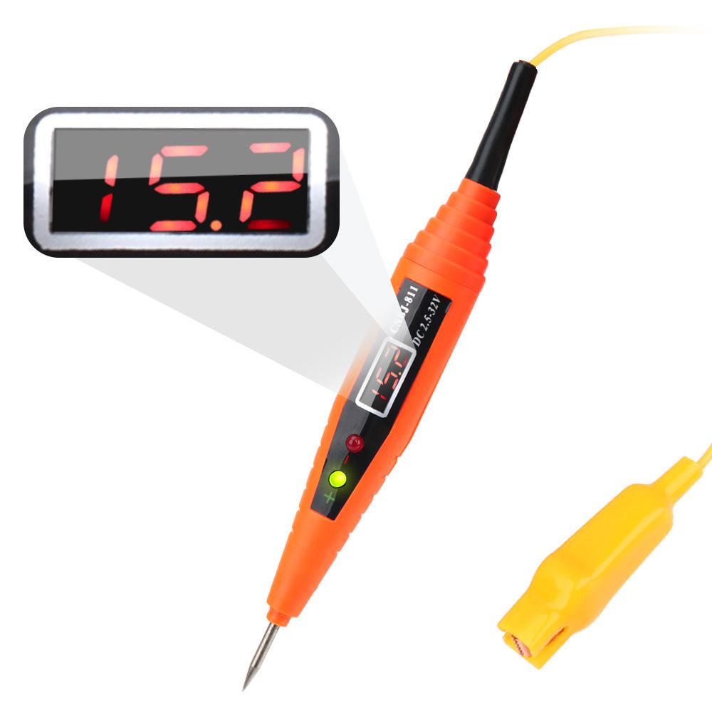 2.5-32V Digital Display Car Electrical Circuit Test Pen Electrical Diagnostic Tool Detector