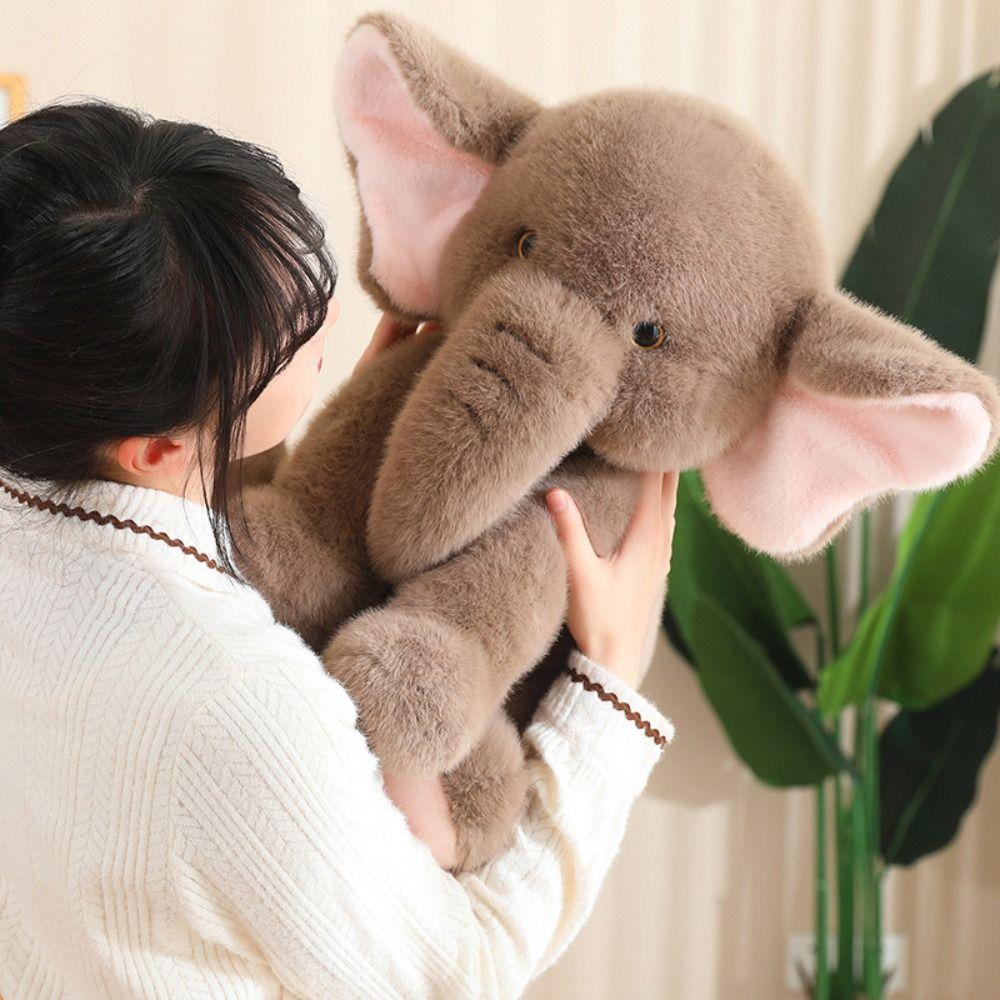 Cute Long Nose Elephant Plush Doll Collection Animal Stuffed Toys  Boys and Girls