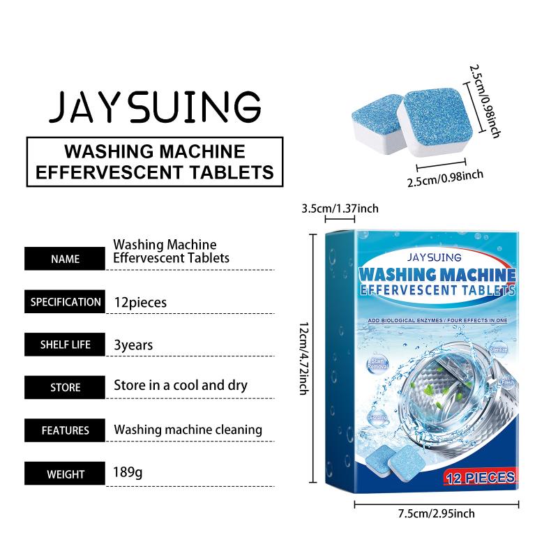 Waschmaschinenreiniger, Haushalts-Automatische Waschmaschine Trommelreiniger und Entkalker Brausetabletten