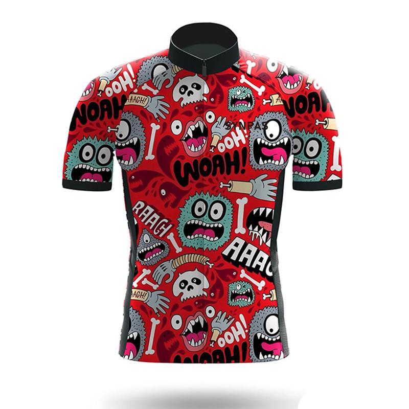 Completo da Ciclismo da Uomo Set Manica Corta Estate Protezione Solare Maglia Sportiva da Ciclismo Asciugatura Rapida Maglia da Ciclismo Salopette da Ciclismo