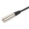 XLR Male To 6.35mm 1/4" Mono Male Microphone Audio Converter OFC Cable, 1.5m, Black