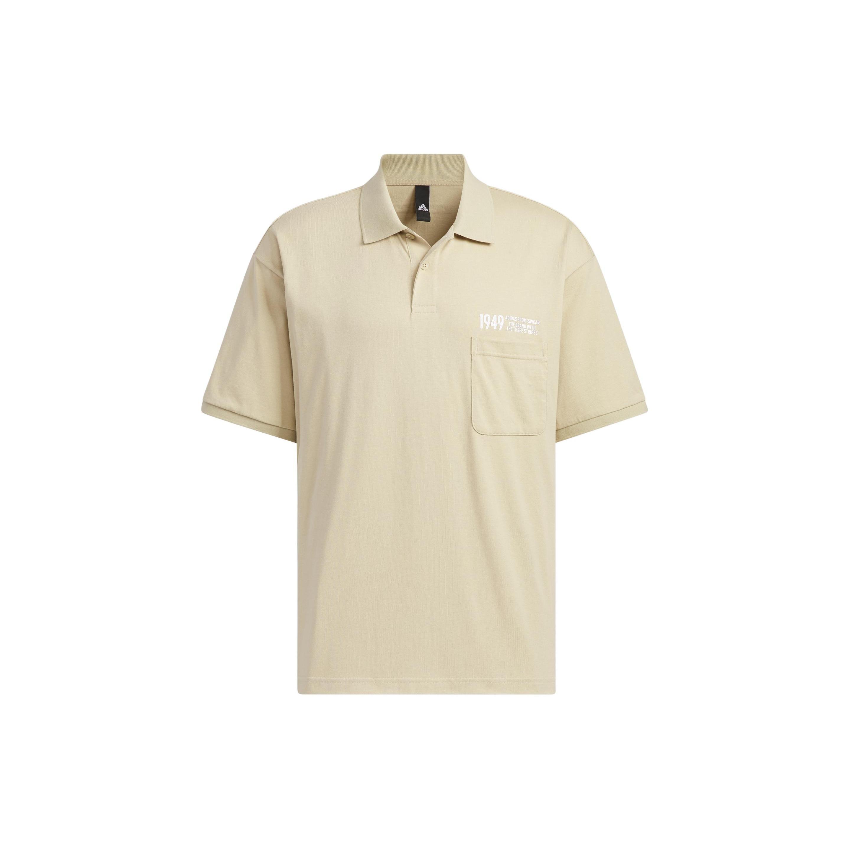 adidas Verbiage Polo Shirts  Beige  Men s IP3978 M