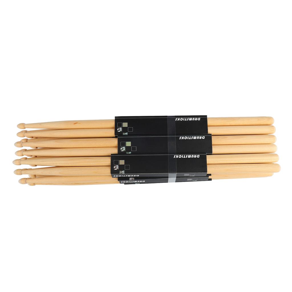 12 Paar 7A Drumsticks Ahornholz Ovale Spitze Anti-Rutsch Drumstick-Set für Performance-Übung
