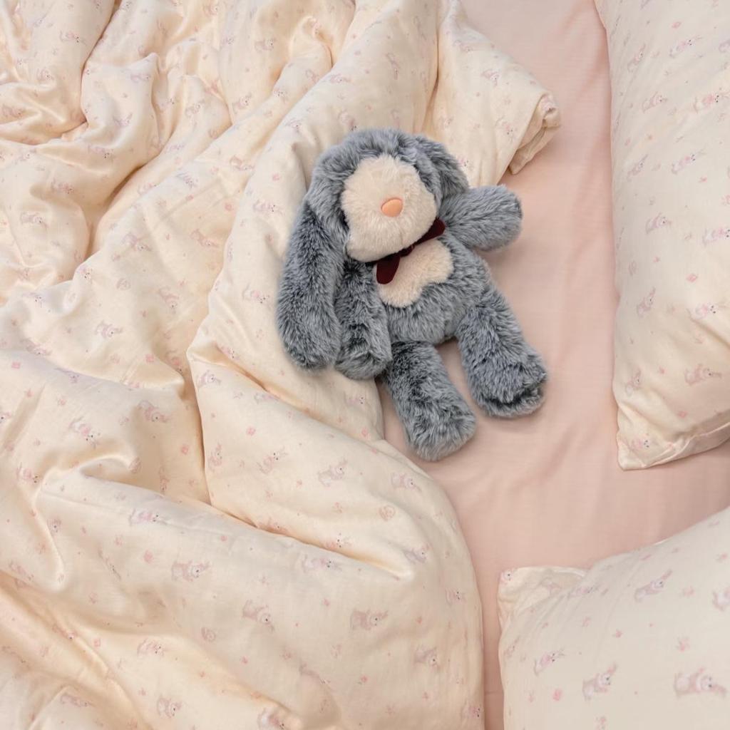 A-Class Cotton Duvet Cover: Double Layer Gauze for Fresh & Simple Style, Fits Single/Double Beds