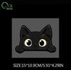 Black Kitten Cartoon Cute Car Body Scratch Cover Personal Creative Waterproof Electric Bike Motorcycle Sticker Decal
