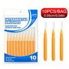 Daily Oral Hygiene Interdental Brush 0.09cm 0.04In Portable Teeth Interspace Cleaner Disposable Dental Gap Cleaning Too