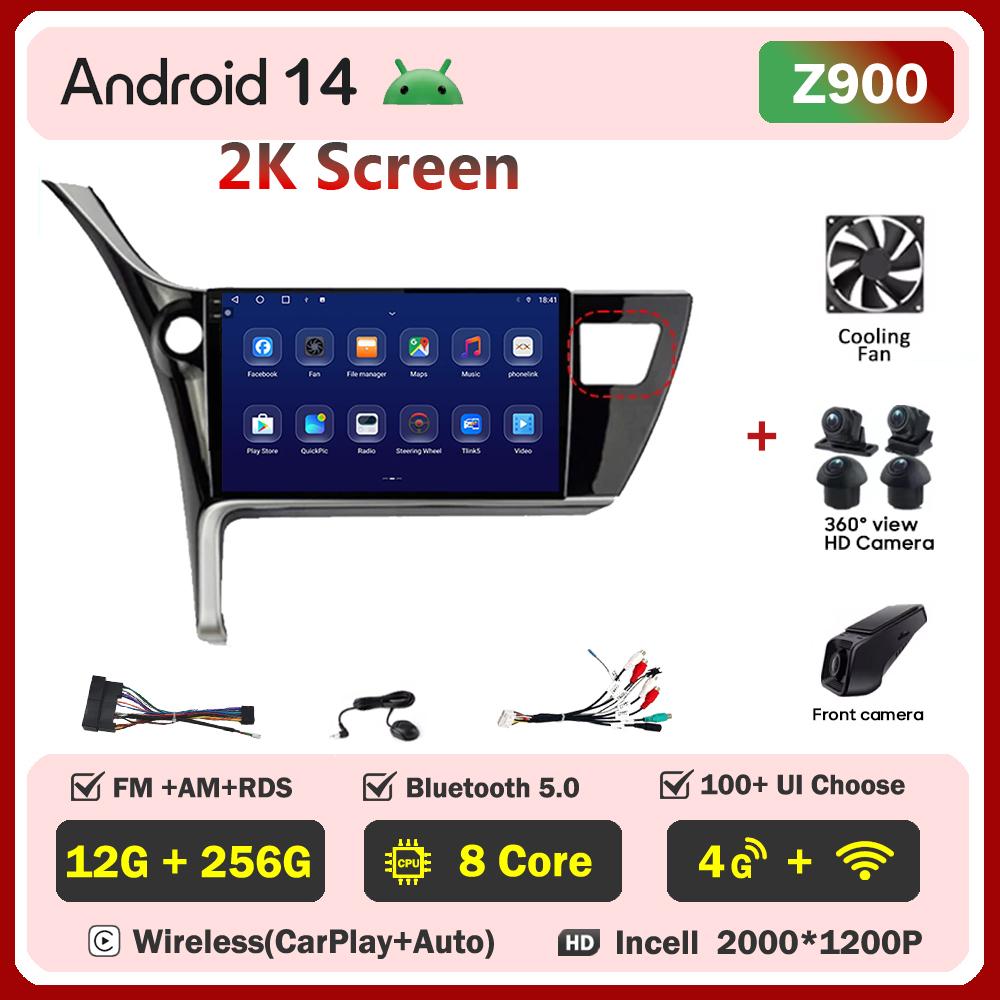 For Toyota Corolla 11 Auris E180 2017 2018 2019 Carplay Auto Screen Wireless Android Auto Car Intelligent Systems AutoMotive DSP