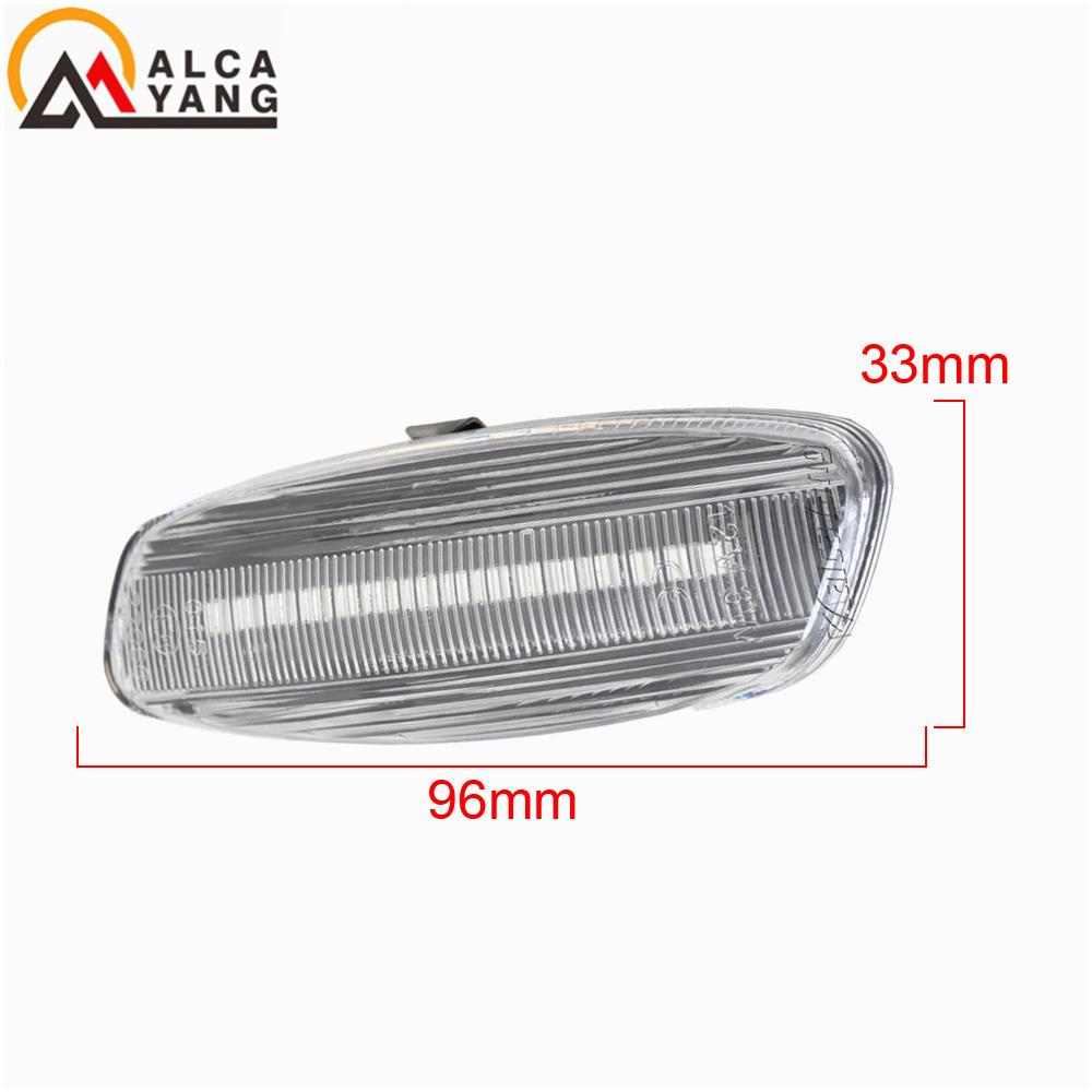 Dynamic LED Flashing Side Marker Lamp LED Strip Turn Signal Light For Citroen C3 C4 C5 DS3 DS4 For Peugeot 207 308 3008 5008 RCZ