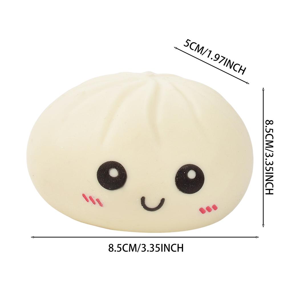 6 Cm Giant Dumpling 4 Inch Dumpling Stress Bun Anxiety Soft Decompression Dough For Adults Skateboard