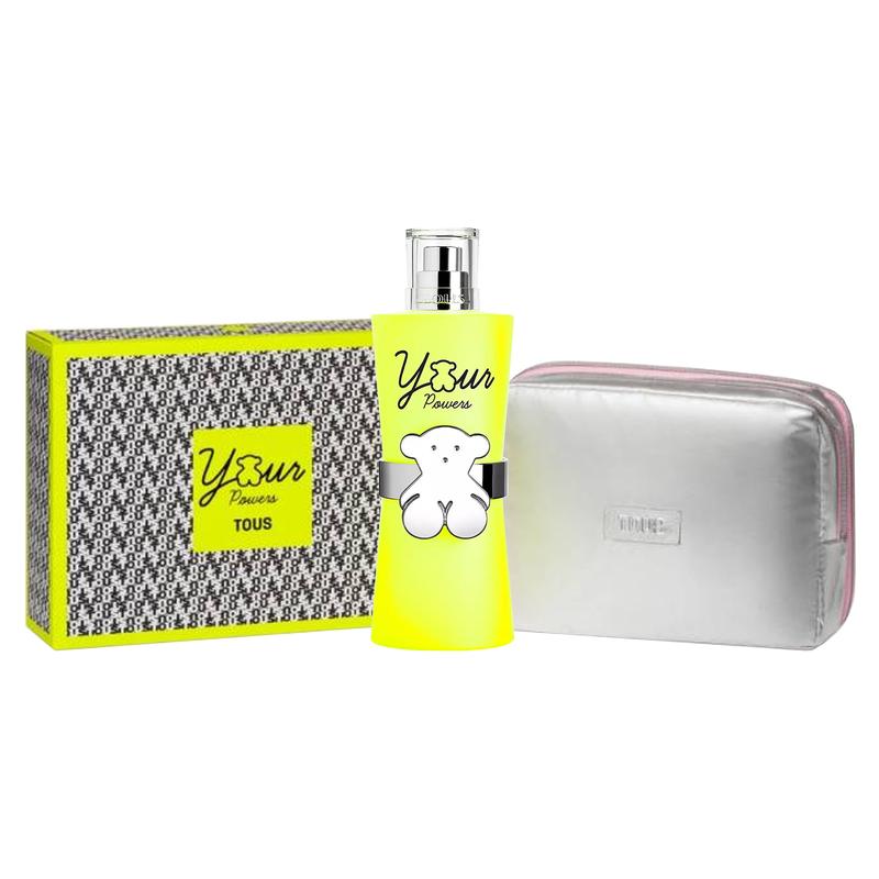 TOUS Your Powers Perfume Set EDT + Cosmetic Bag Your Powers 90ml