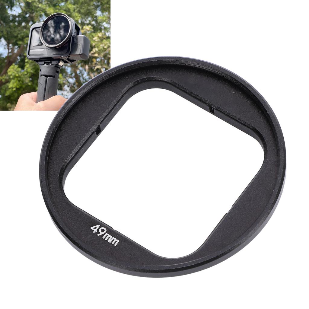 Lens Filter Adapter Ring for 49mm Filters Aluminum Action Camera Lens Filter Holder Protective Frame
