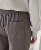 Jikeulib Elastic Waist Pintuck Semi-Wide Cotton Pants