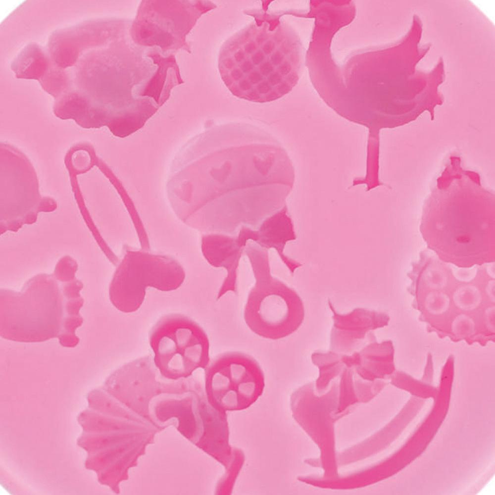 1 ks Silikonová forma pro malé miminko Frézování želé na čokoládu Forma na fondán Pomůcky na zdobení dortů