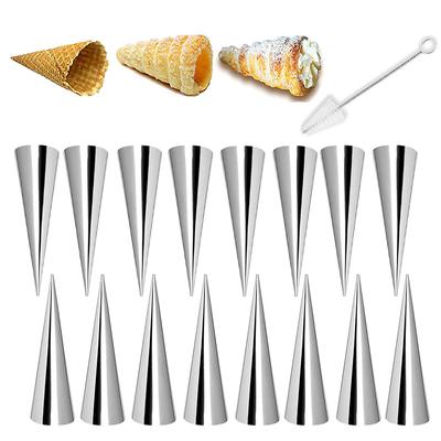 6/16 st Koniska rör Konformade rullar Formar Spiral Croissanter Formar Gräddhorn Formar Bakform Kaka Dessert Kök Bakverktyg