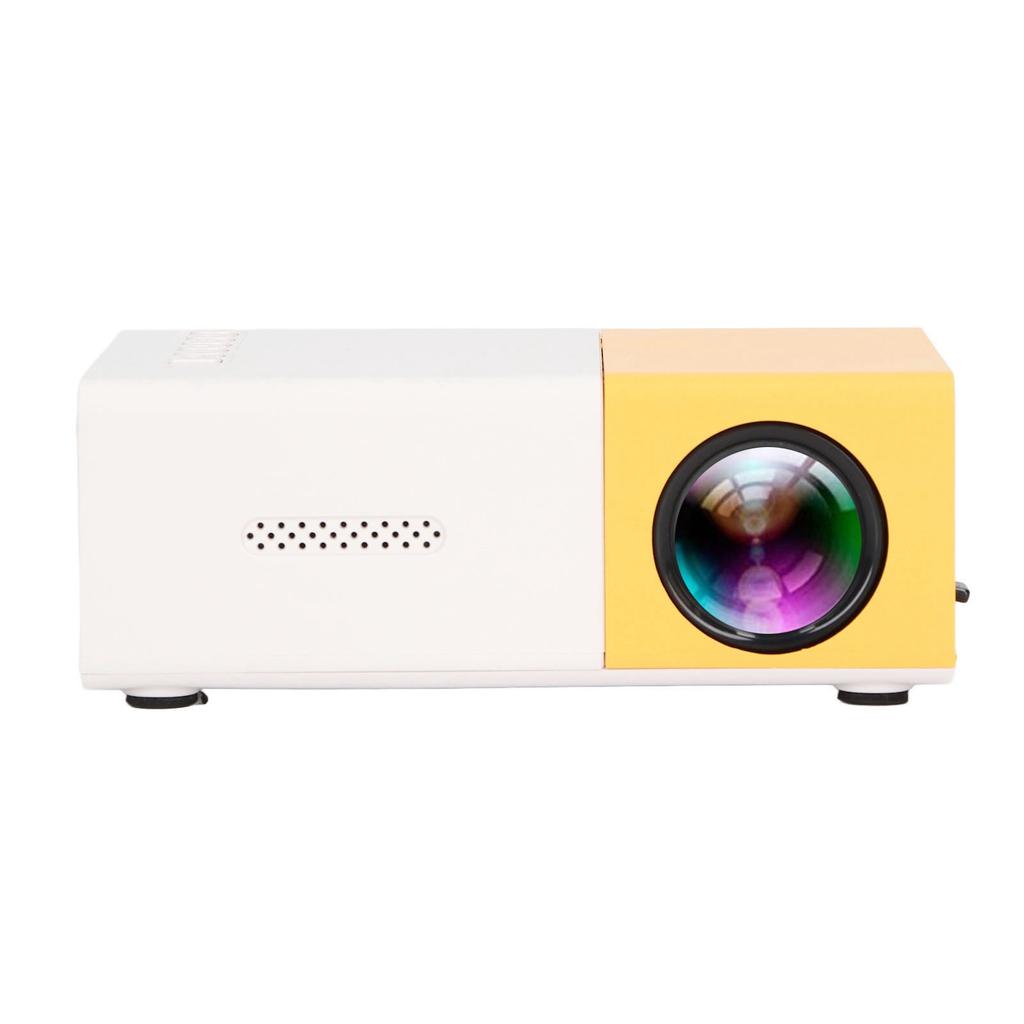 Mini Projector 1080p Diffuse Reflection Imaging Support 23 Languages HD Projector with Speakers