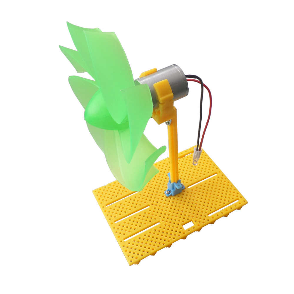 12CM Turbine Large Wind Blade Generator Kit Wind Turbine Generator DIY Student Physical Experimental Teaching Supplies Part