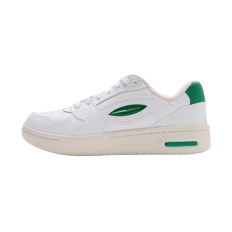 

Under Armour Flex Leather Comfortable Round Toe Shock Absorbing Low Top Sneakers Women sneakers White 6007038-101 35.5