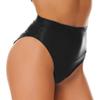 Womens Shiny High Waist Briefs Swimsuit Bottom Beachwear Underwear