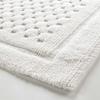 Tapis de bain - Damaris - 50 x 80 cm - 100% coton - Lavable - Blanc
