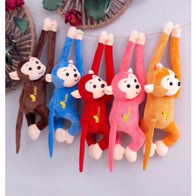 Peluche Scimmia dal Braccio Lungo con Suono di Banana per Bambini