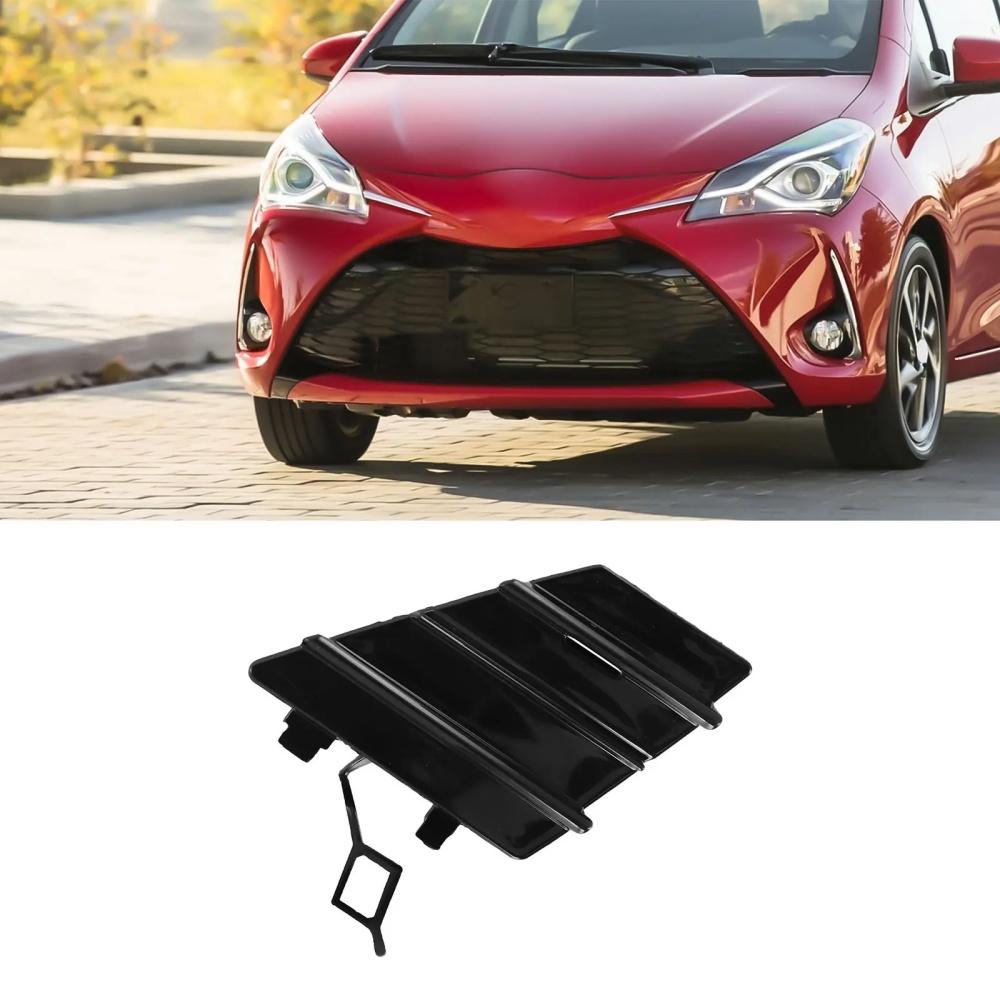 Glossy Black Front Bumper Tow Eye Hook Cover 52127-0DB10 For Toyota Yaris LE 2017-2019