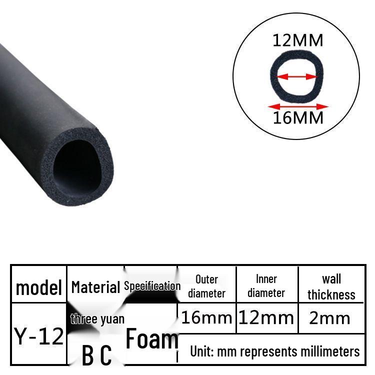 EPDM Hohlprofil-O-Ring-Dichtungsstreifen: Staubdichter, stoßdämpfender, kollisionssicherer Schwammrohr